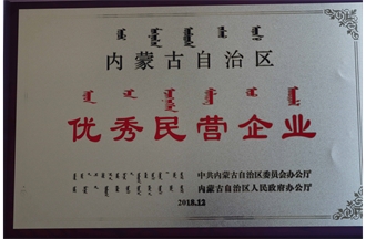 內蒙古自治區優秀民營企業