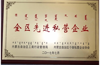 內蒙古自治區先進私營企業